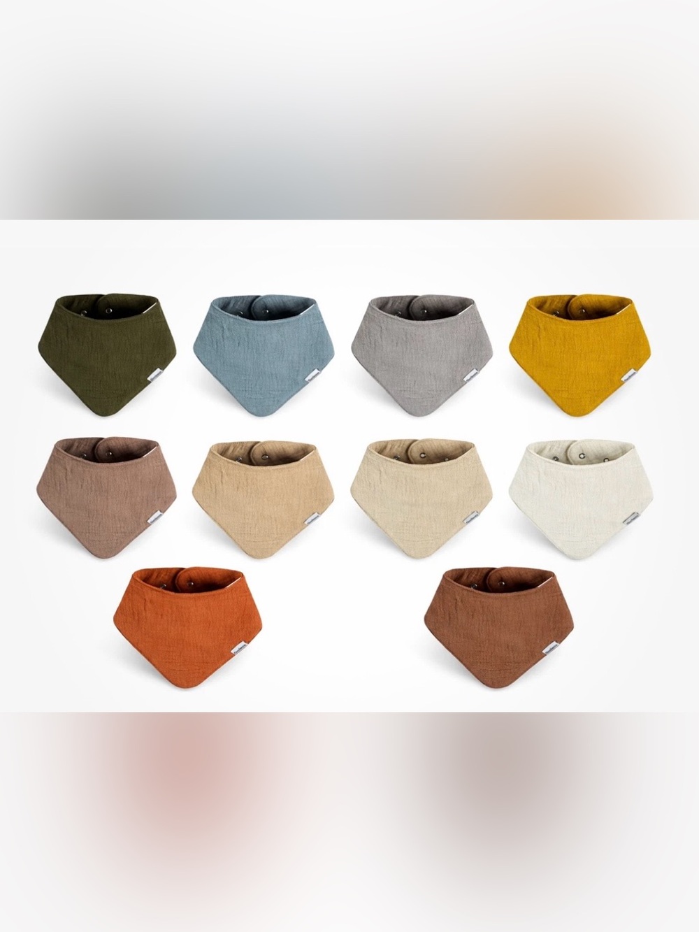 BRAND NEW Gerber Muslin Baby
Bandana Bibs 10 Pack Unisex
Neutral Drool Newborn